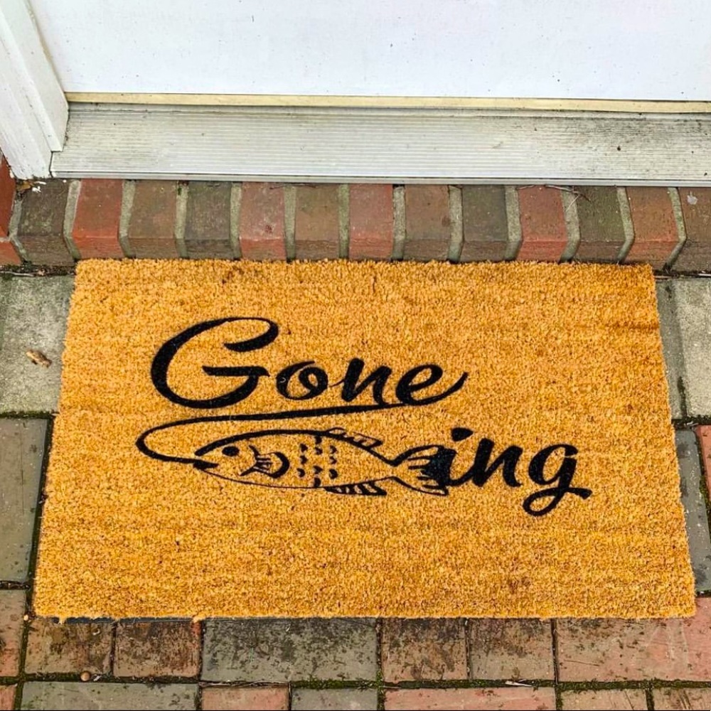Gone Fishing Doormat